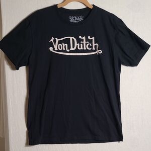 Von Dutch Black Short Sleeve Tee Size Large